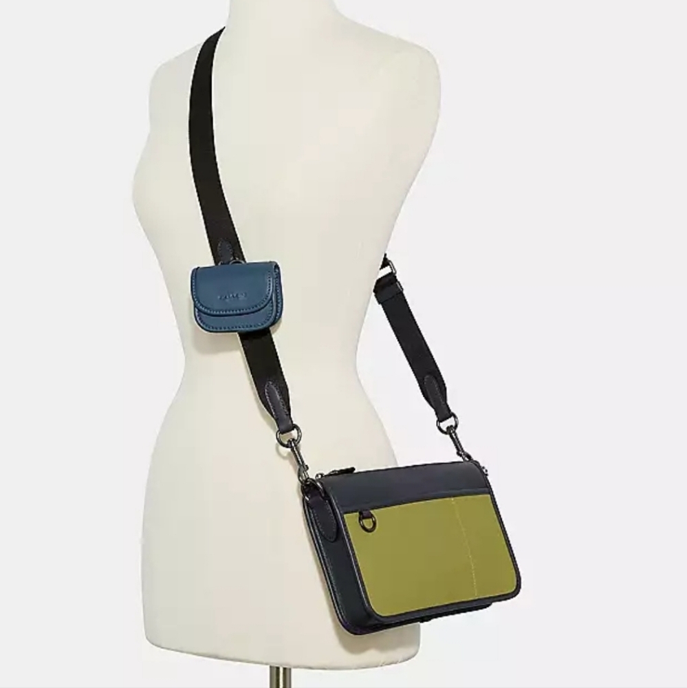 NWT COACH Heritage Convertible Crossbody With Hybrid In Colorblock